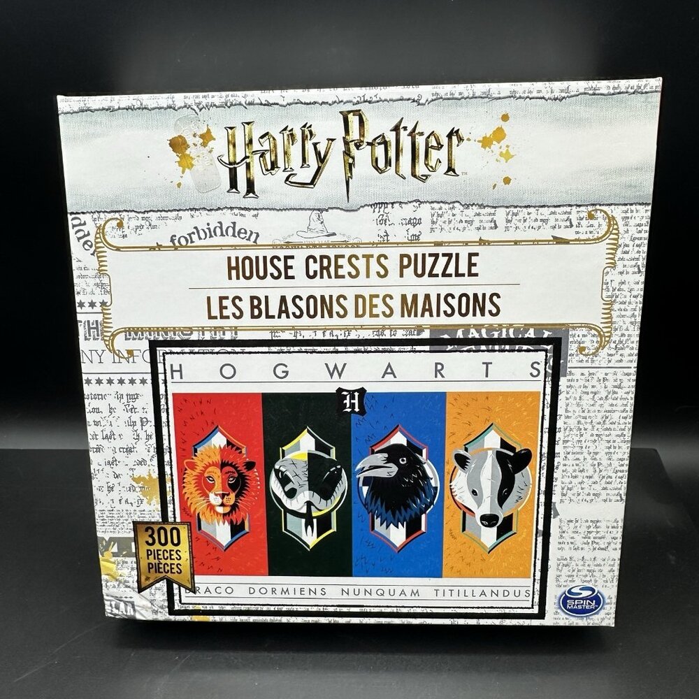 Harry Potter Puzzle House Crests 300 Piece Jigsaw 100% COMPLETE  Age 8+